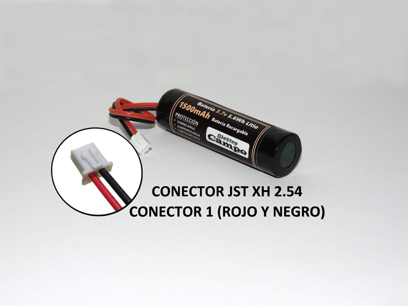 Pila Recargable Batería 3.7v 1500mAh (Conector 1) Jst Xh 2.54