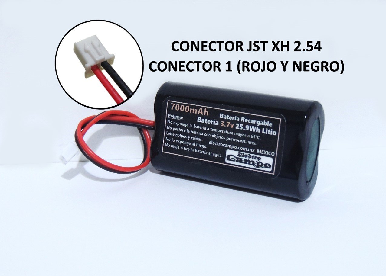 Pila Recargable Batería 3.7v 7000mAh (Conector 1) Jst Xh 2.54