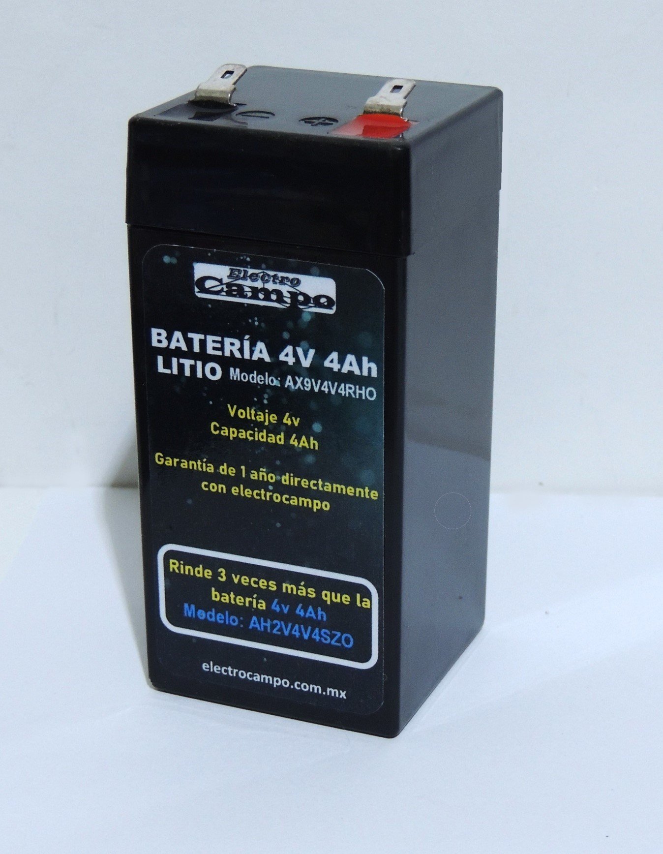 Batería 4v 4Ah Litio Universal PREMIUN Electro Campo