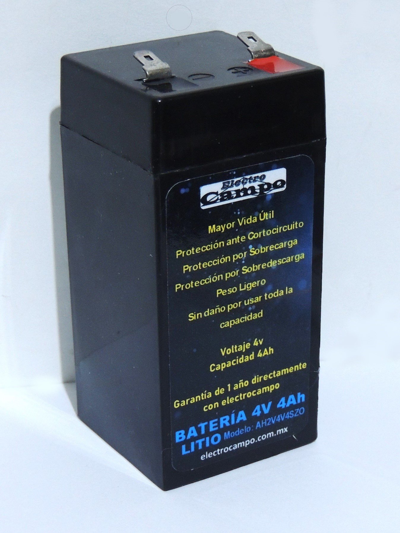 Batería 4v 4Ah Litio Universal Marca Electro Campo