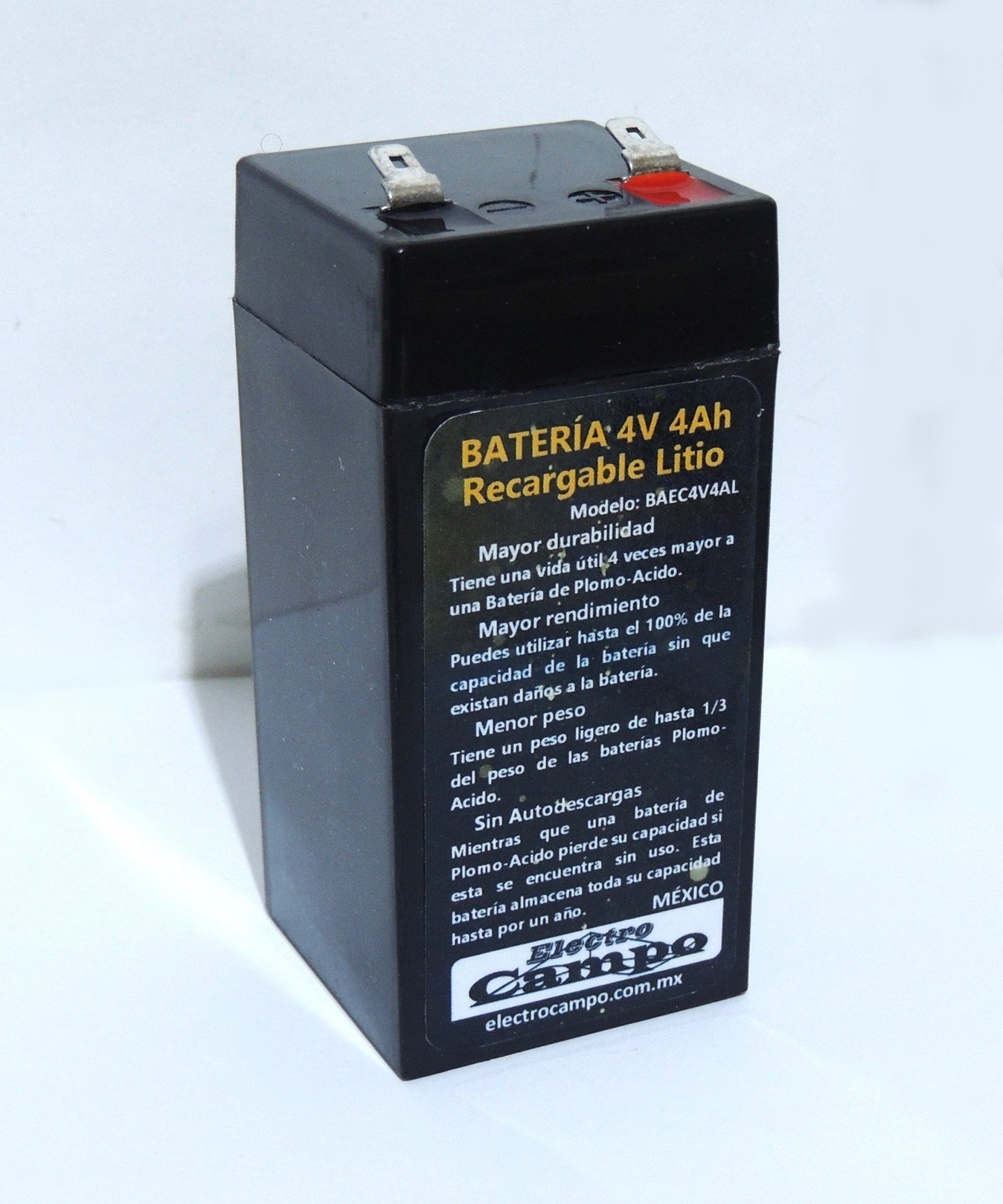 Batería 4v 4Ah Litio Universal