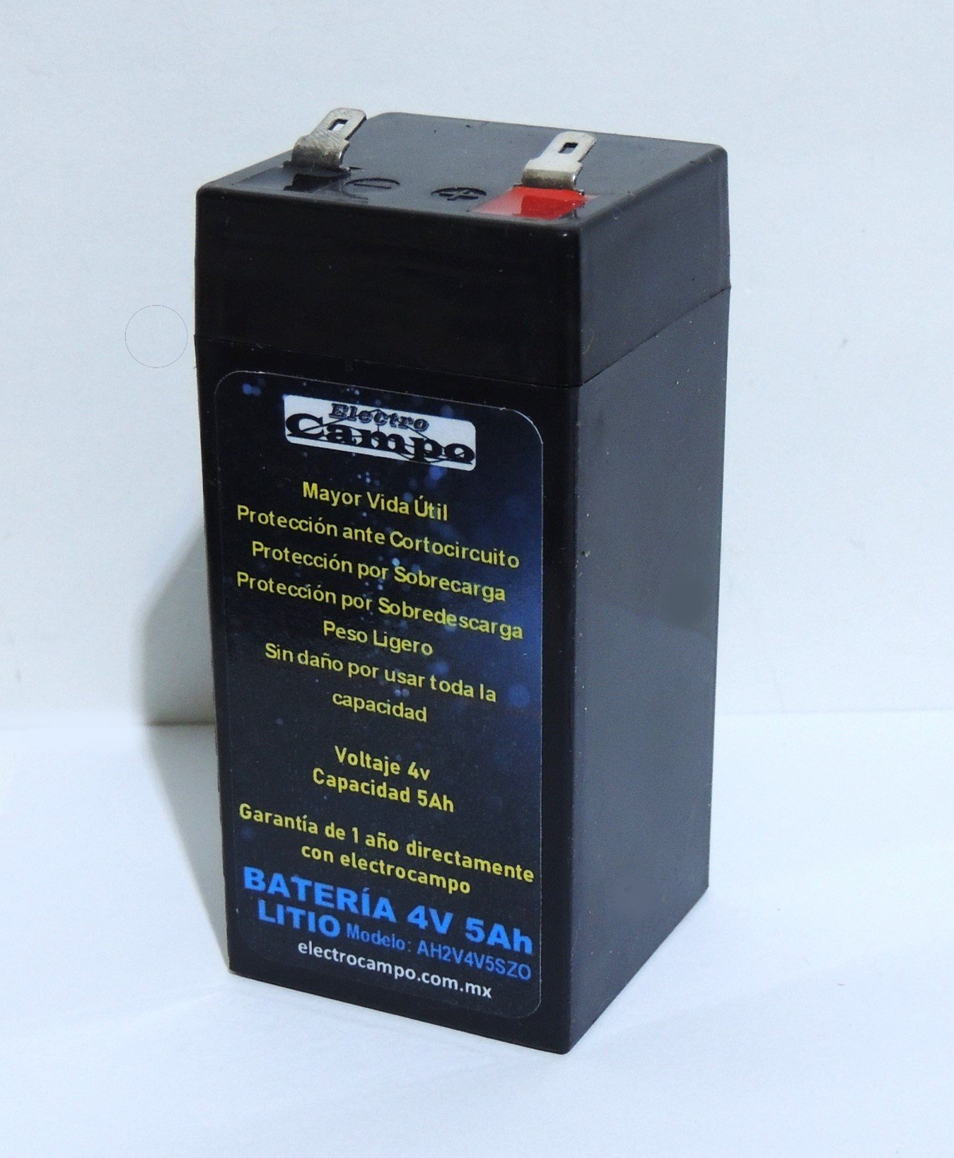 Batería 4v 5Ah Litio Universal Marca Electro Campo