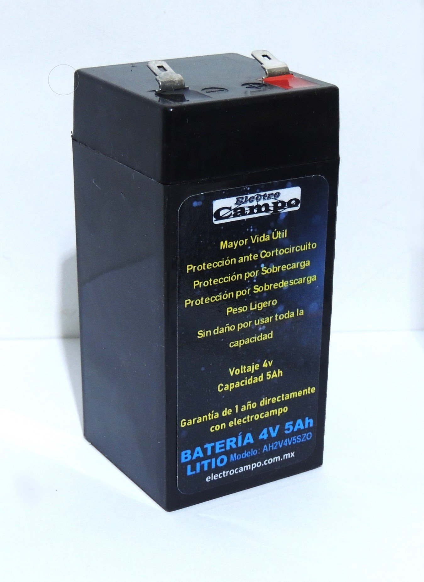 Batería 4v 5Ah Litio Universal Marca Electro Campo