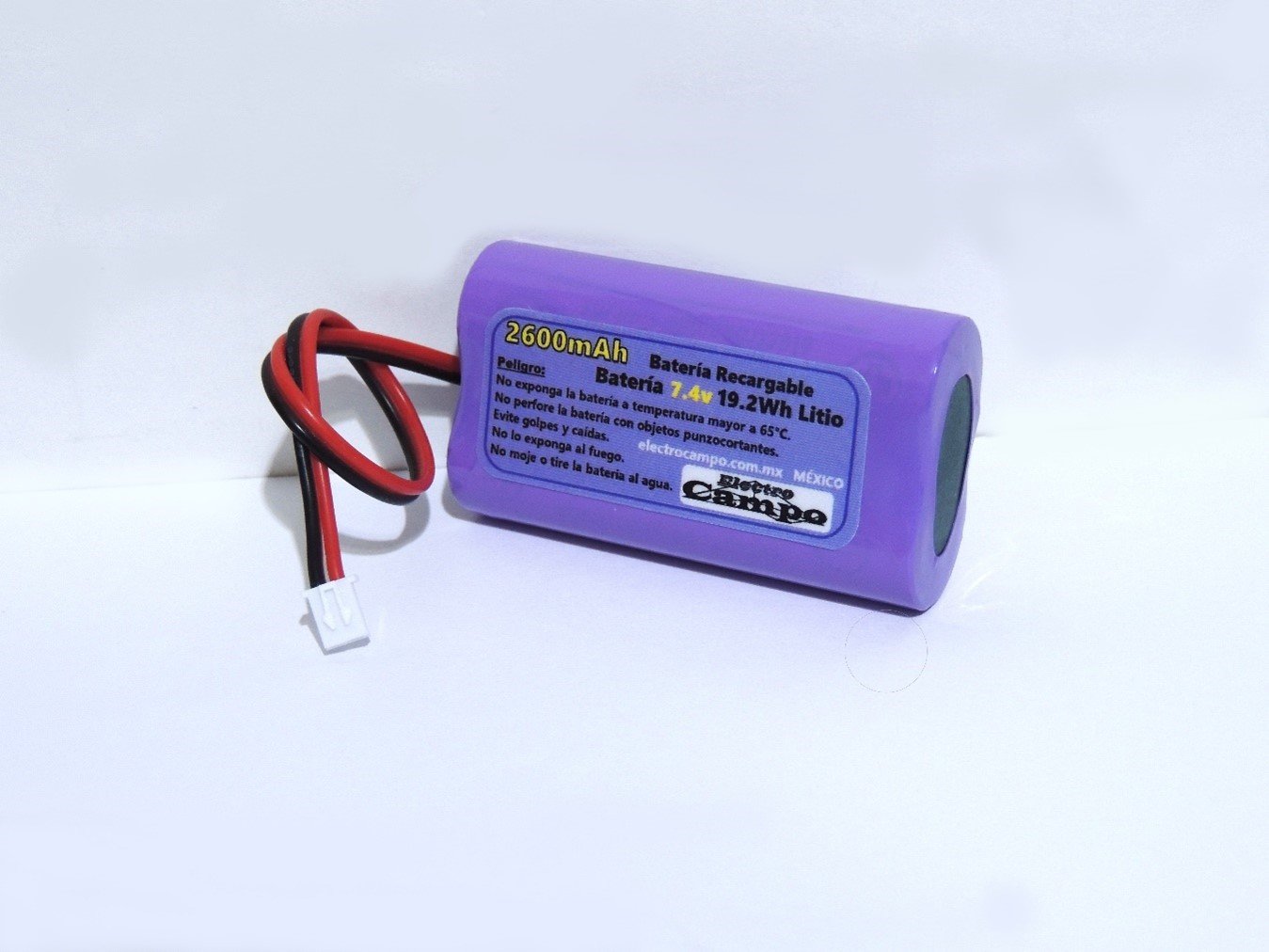 Batería Pila Recargable 7.4v 2600mAh (Conector 1) Jst Xh 2.54