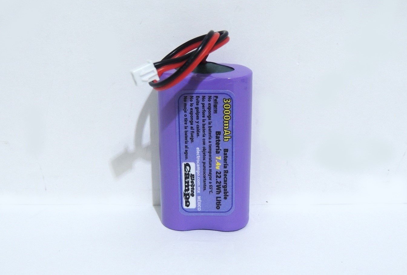 Batería Pila Recargable 7.4v 3000mAh (Conector 2) Jst Xh 2.54