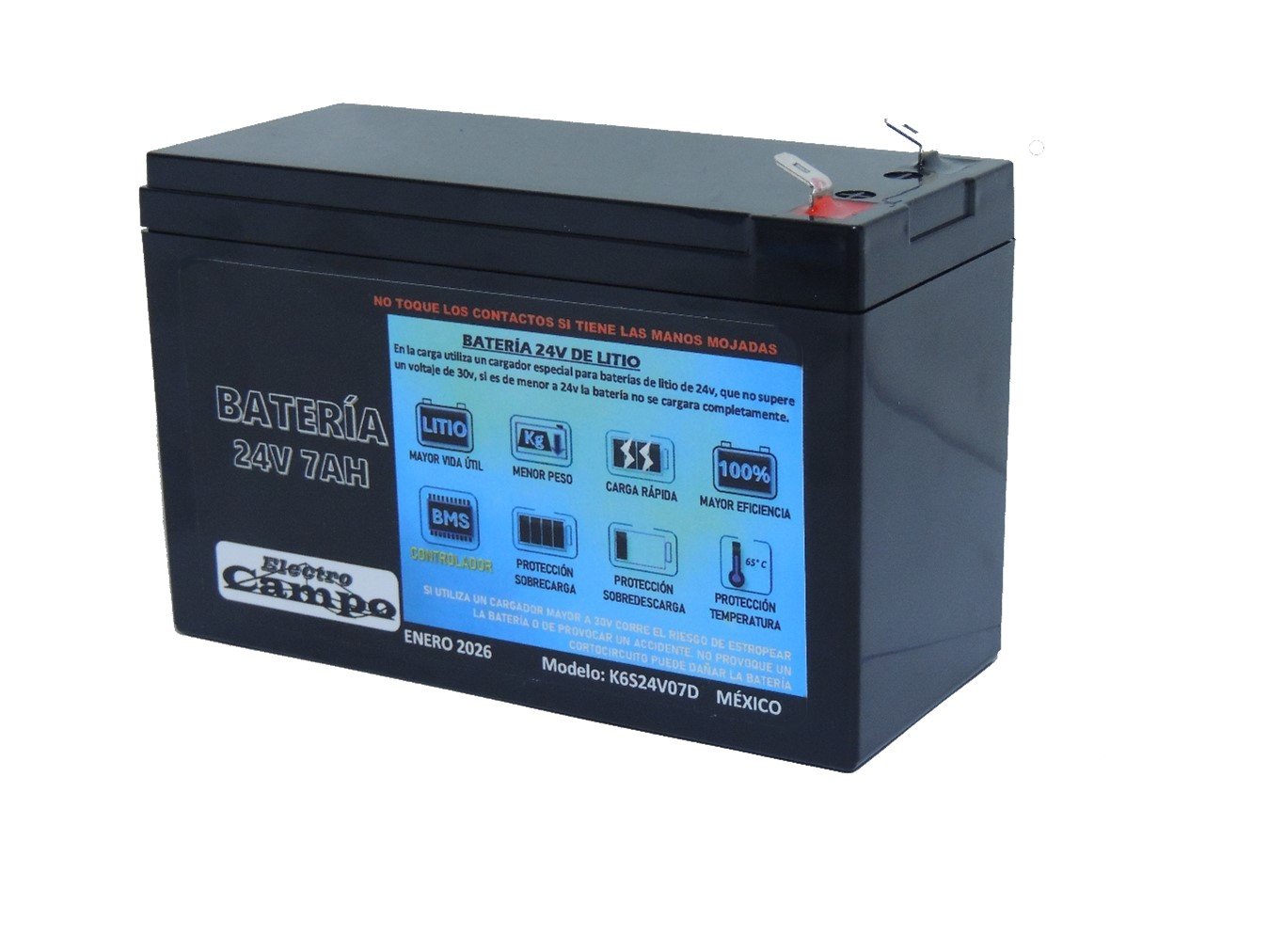 Batería Recargable 24v 7Ah 20A