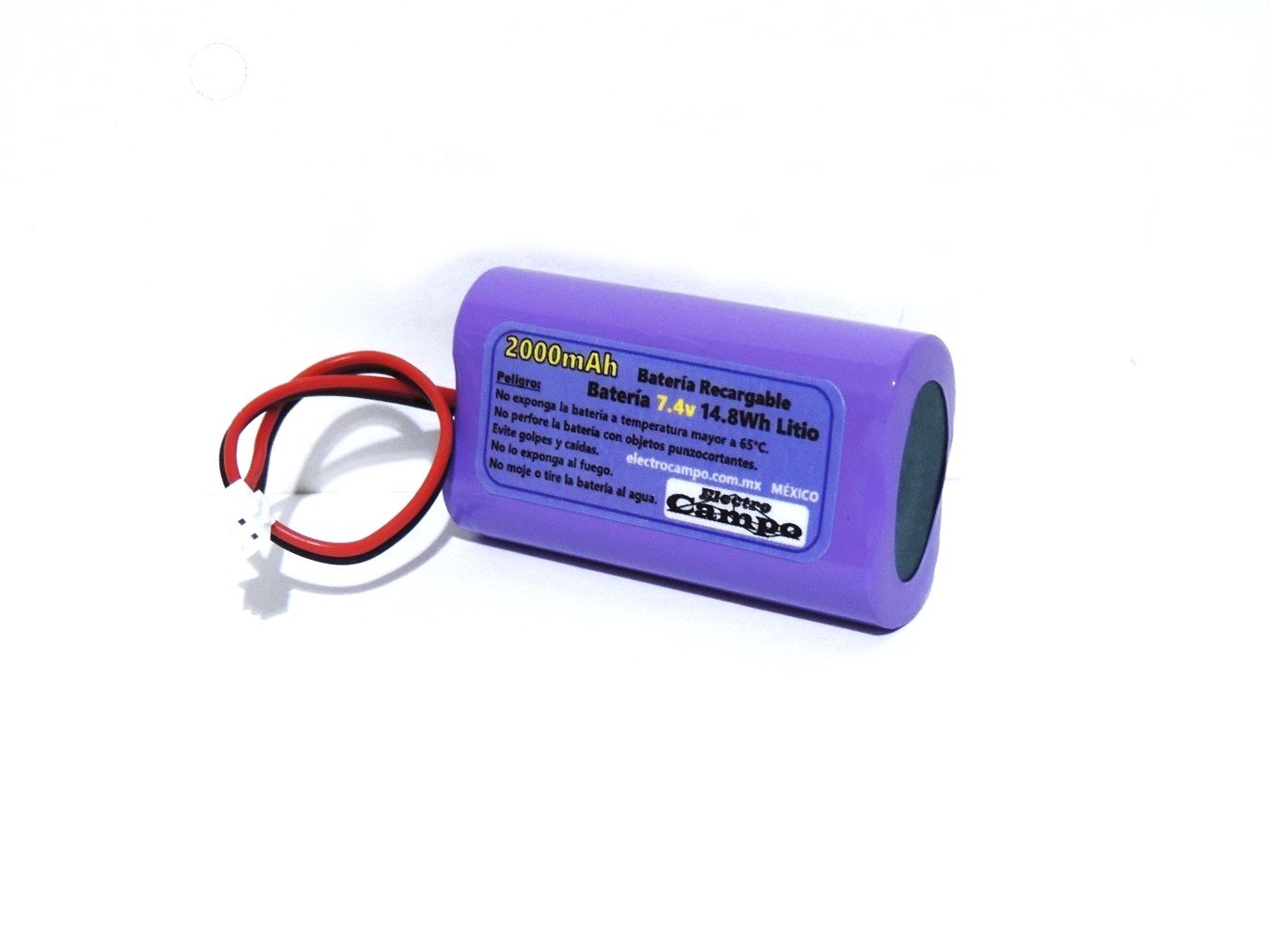Pila Batería Recargable 7.4v 2000mAh Conector Xh 2.54 – Ph 2.0 – SM 2.54