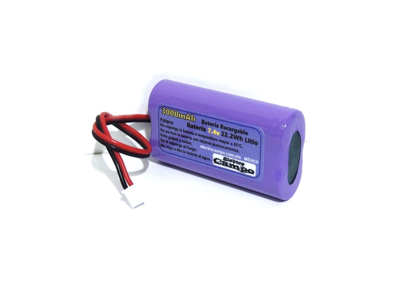 Pila Batería Recargable 7.4v 3000mAh Conector Xh 2.54 – Ph 2.0 – SM 2.54