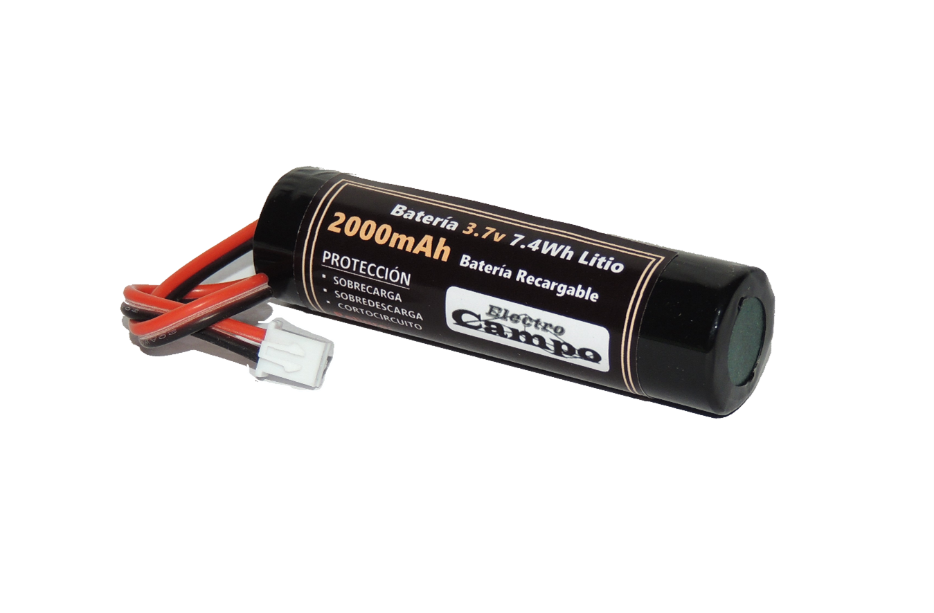 Pila Batería Recargable 3.7v 2000mAh Conector Xh 2.54 – Ph 2.0 – SM 2.54