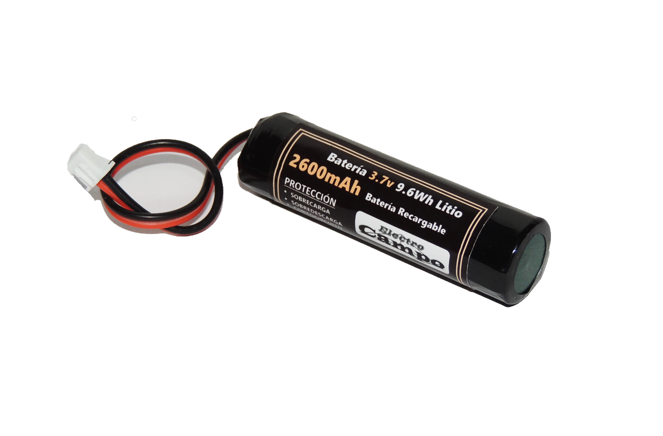 Pila Batería Recargable 3.7v 2600mAh Conector Xh 2.54 – Ph 2.0 – SM 2.54