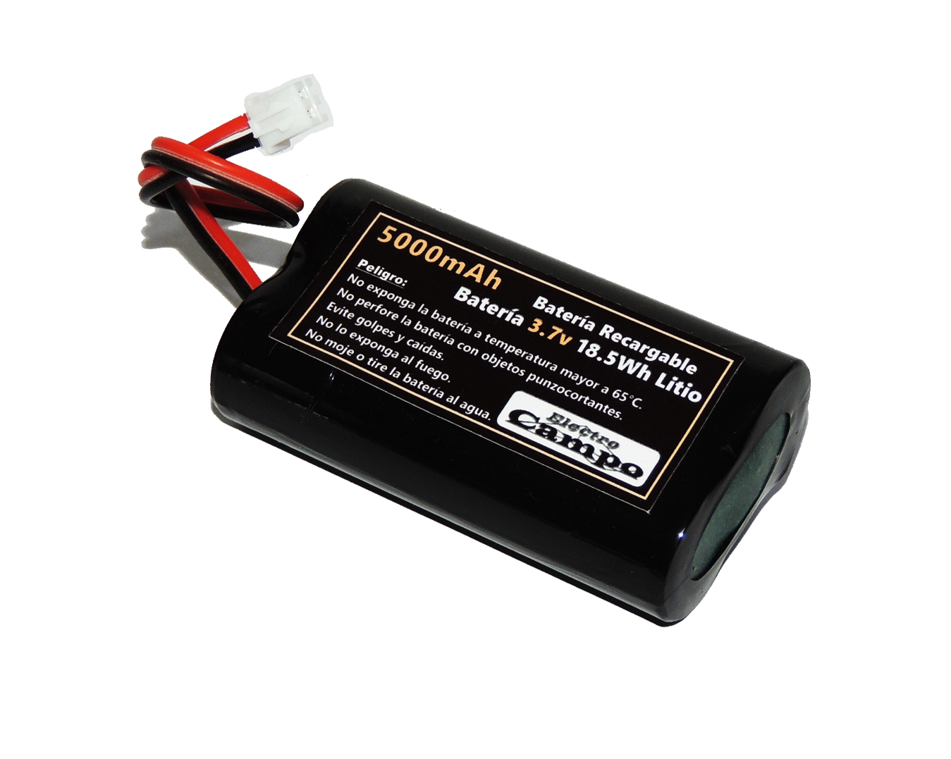 Pila Batería Recargable 3.7v 5000mAh Conector Xh 2.54 – Ph 2.0 – SM 2.54